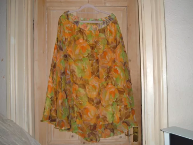 Gonna vintage floreale C&A retrò Yessica taglia 18