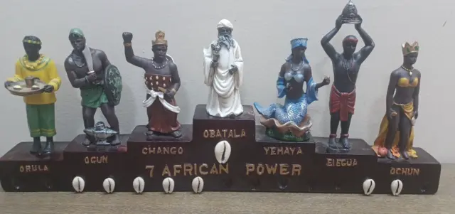 7 potencias Africanas | Seven African power statue
