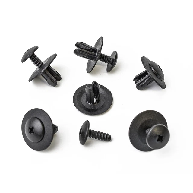 10x Expanding Rivets / Clips For BMW & Mini – 6.6mm, Part #51481938725 – For Boot, Bonnet, Trim