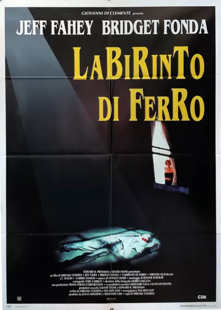 1993 *  Manifesto 2F Cinema "Labirinto di Ferro - Bridget Fonda, Jeff Fahey" Pol