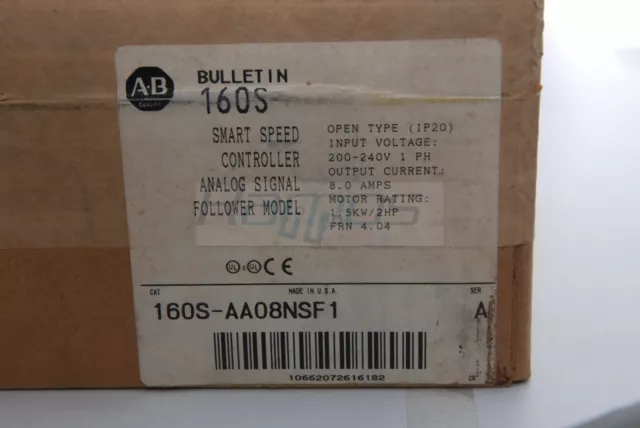 160S-AA08NSF1 Allen Bradley Smart Speed Controller New Warehouse IN Italy