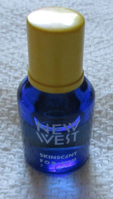 Vintage Aramis New West Skinscent Splash for Him Travel Mini Bottle 65% Full