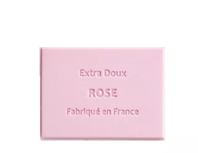 Lot De 2 Savons Rectangulaires Parfumés 100 Grammes Parfum Rose