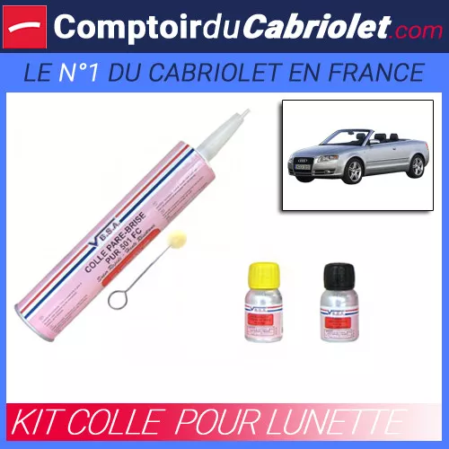 Audi A4 B7 cabriolet - Kit de colle pour lunette en verre et pare-brise