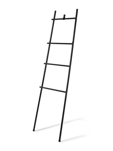 Escalera de toallas independiente Habitat - estante negro mate - nueva en caja