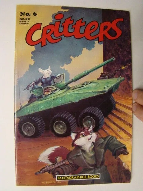1986 Critters #6 Early Usagi Yojimbo App. Stan Sakai Art Fantagraphics VF/NM