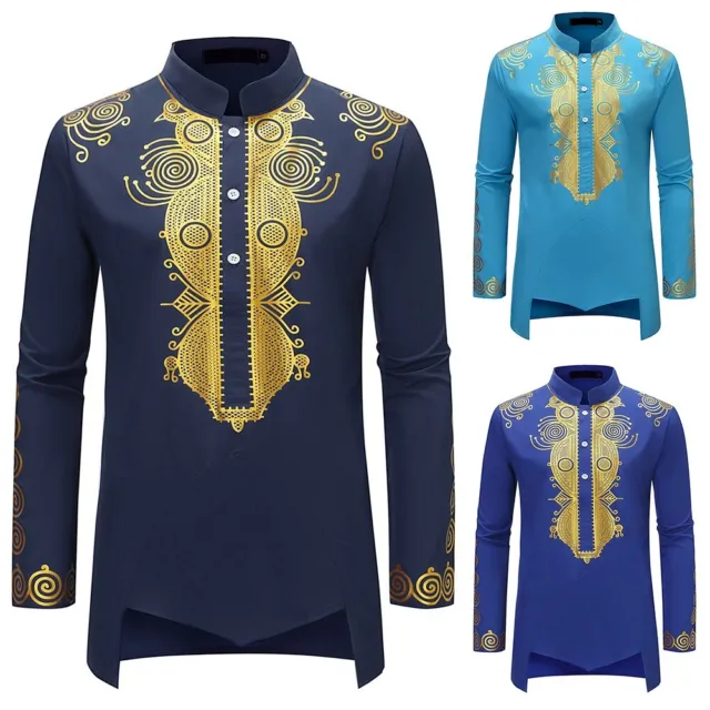 Sleek African Dashiki Print Shirt for Men Unleash Your Inner Fashionisto