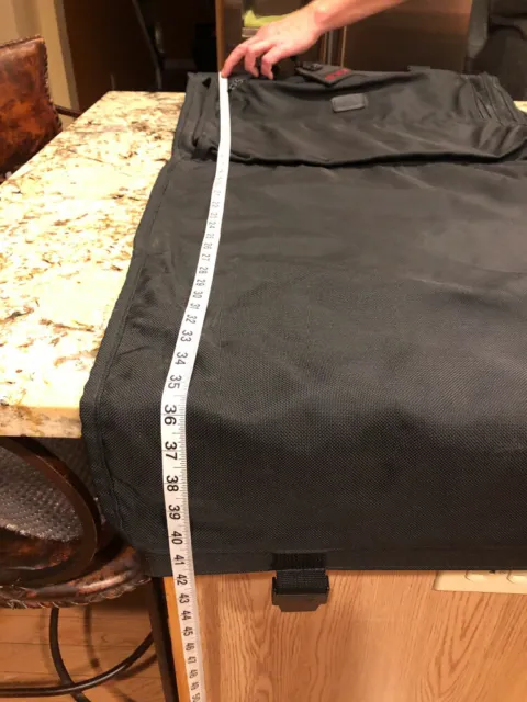 Tumi Black Ballistic Nylon Garment Bag Travel Luggage With Strap Luggage Tag EUC 11