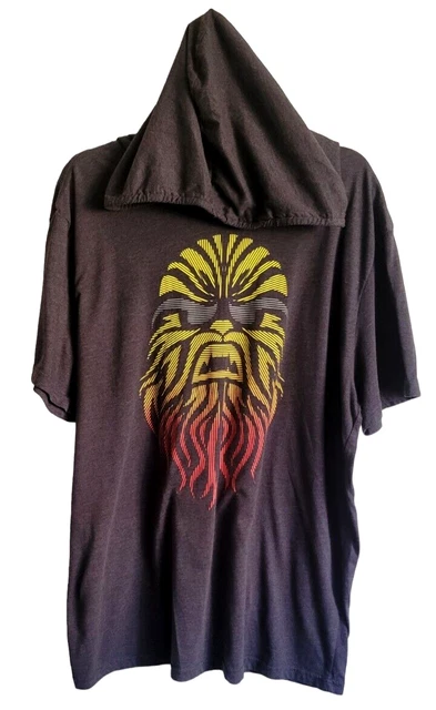 Mad Engine CHEWBACCA Return of the Jedi Star Wars Hoodie vtg T Shirt Men's 2XL