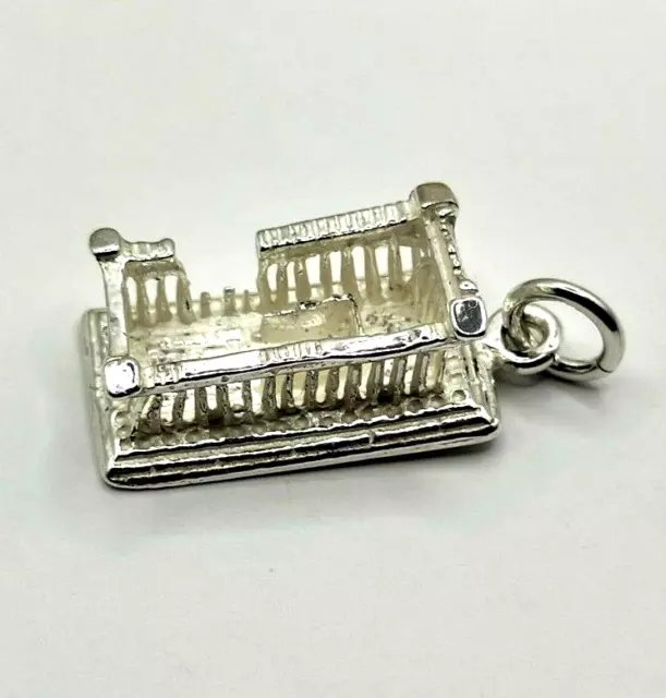 Greek Temple Acropolis Athens Parthenon Sterling Silver 925 Pendant