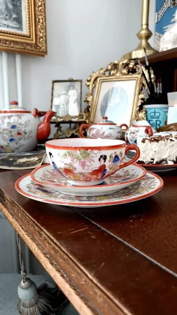 vintage japanese porcelain tea set