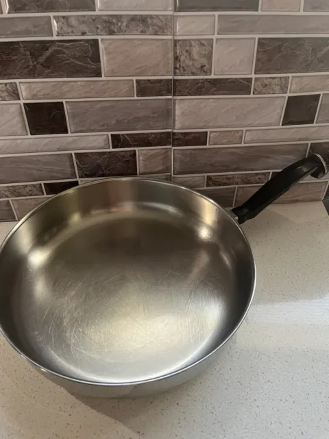 Farberware 10" Skillet Frying Pan Aluminum Clad Stainless Steel NY USA VTG