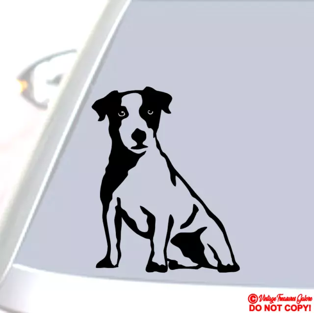 JACK RUSSELL TERRIER Vinyl Decal Sticker Car Window Wall Bumper Dog Puppy Love