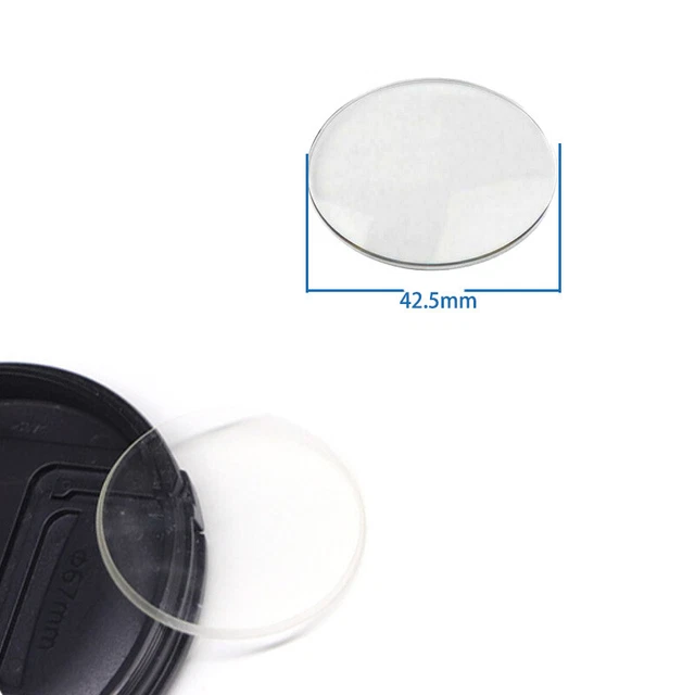 2Pcs Crystal Cover Lid for Dial Caliper Dial Test Indicator 42.5mm Dia Curved