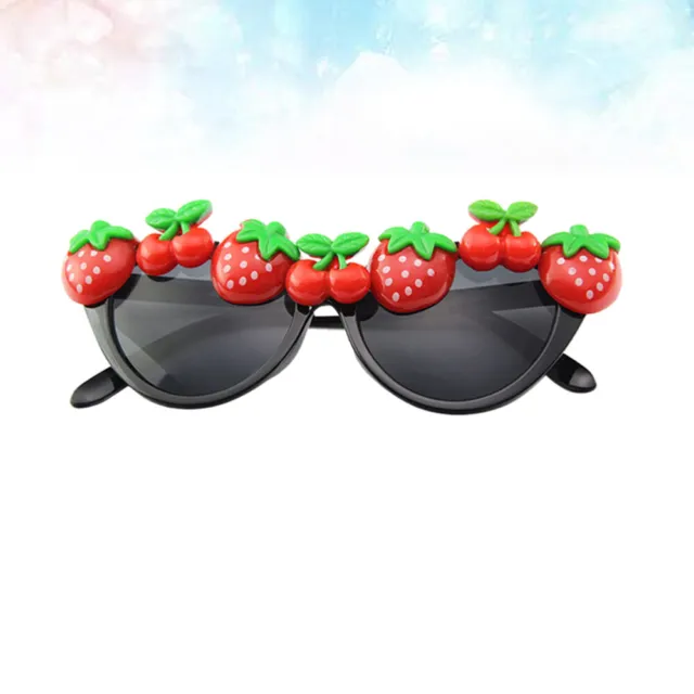 3 pz occhiali da sole decorativi stile hawaiano carini occhiali fragola