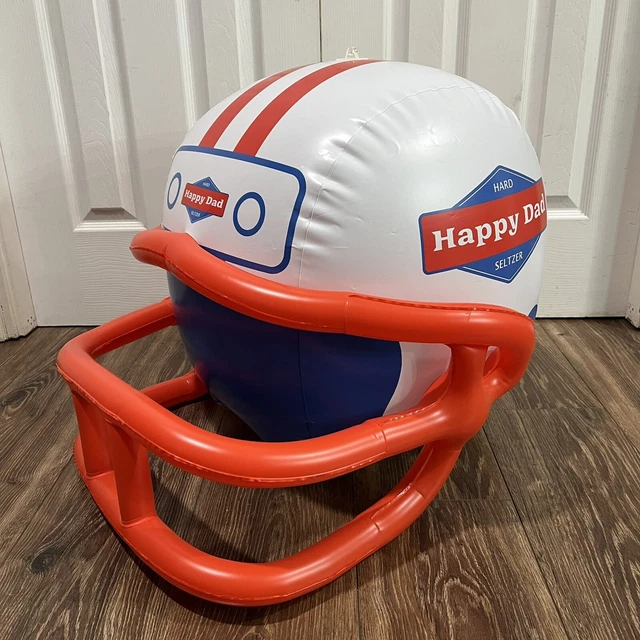 Happy Dad Seltzer Inflatable Football Helmet 20” Hangable Nelk Boys RARE HTF