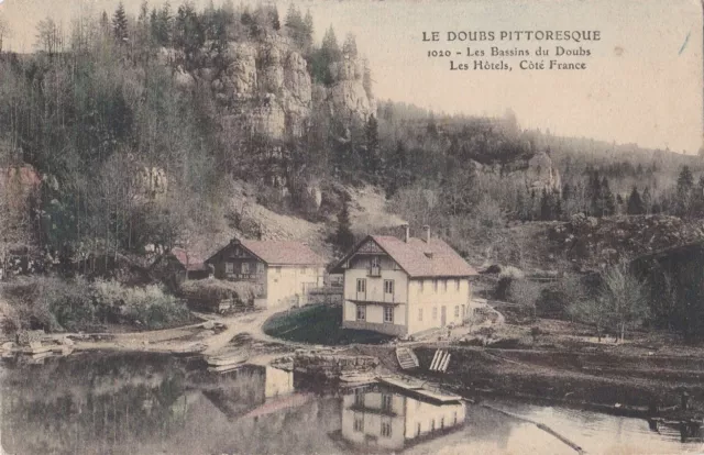 CPA 25 Doubs Env Ponterlier Morteau VILLERS LE LAC Hôtel de la Chute côté France