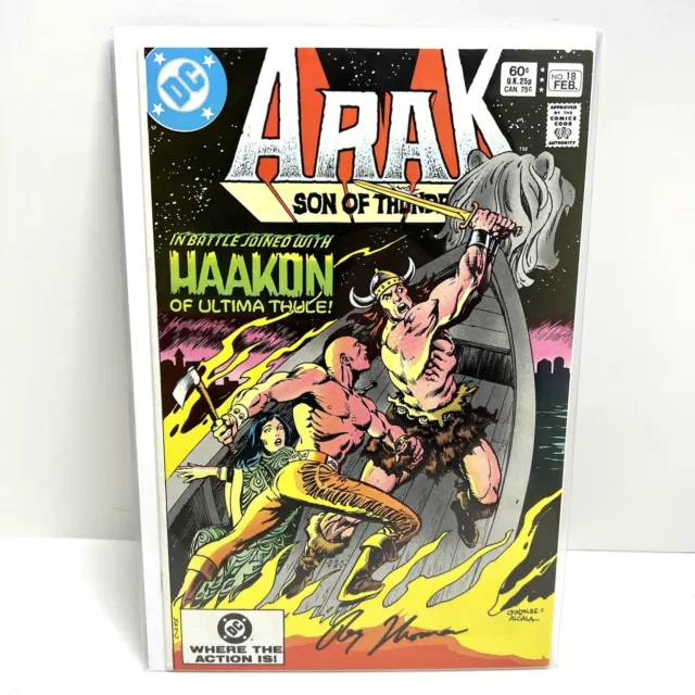 Arak Son of Thunder Vol 1 #18 Roy Thomas Autographed W/ COA DC Comics