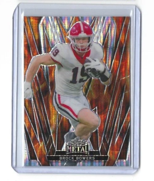 2024 LEAF METAL Draft BROCK BOWERS FIRE Pulsar Rookie RC 1/1 SSP 15