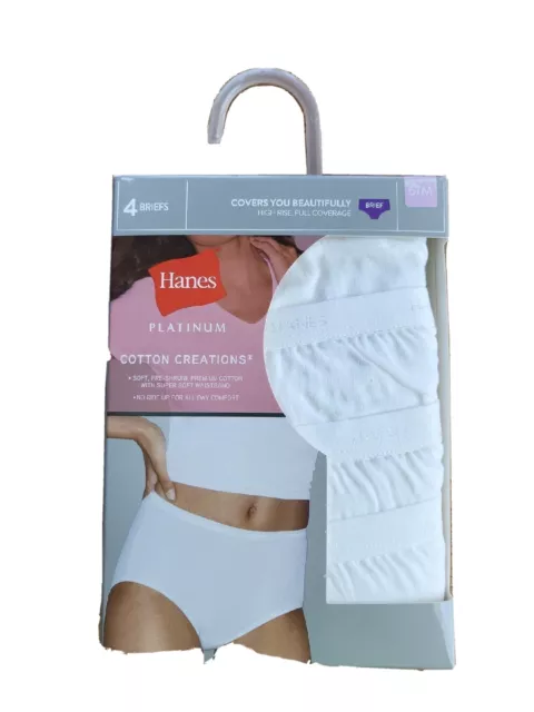 Hanes Brief 6-Pack Womens Core Cotton Fresh Dry Underwear Panties