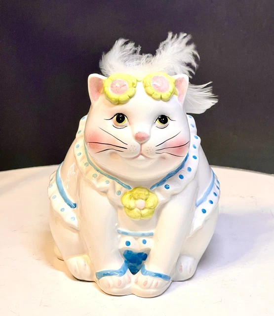 Adorable Girl Kitty Wearing Bikini & Sunglasses Coin Bank