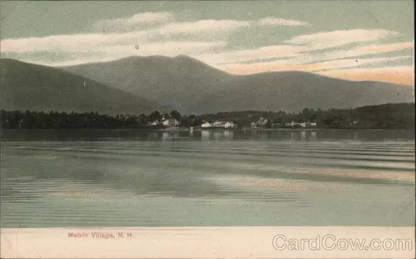 Melvin Village,N.H.,NH Carroll County New Hampshire G.W. Morris Postcard Vintage