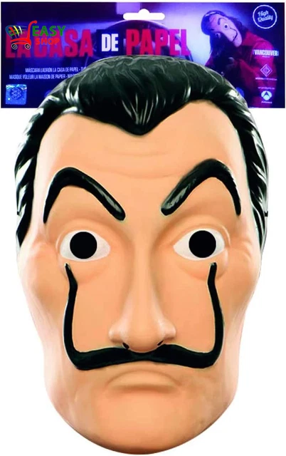 Maschera Ufficiale La Casa Di Carta | Maschera Dalì | Maschera Salvador Dalì | T