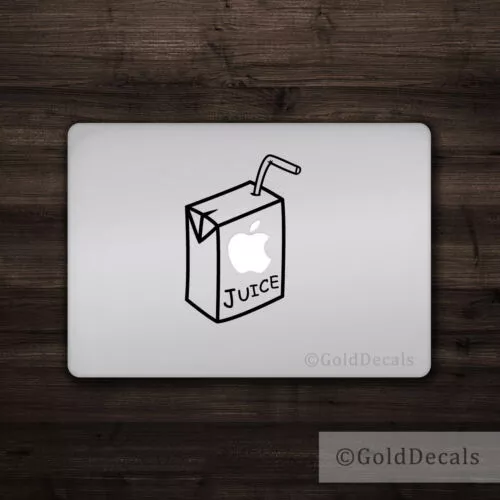 Apple Juice - Mac Apple Logo Cover Laptop Vinyl Decal Sticker Macbook Unique