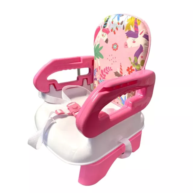 LADIDA Pink Unicorn or Beige Bunny Baby Portable Booster Seat Feed Tray 151/152 3