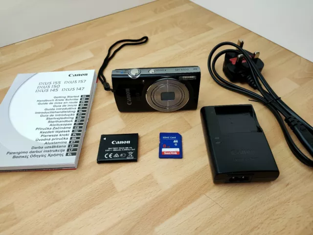 CANON IXUS 145 Zoom X8 16MP Digital Camera -Black