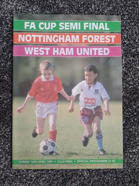 Nottingham Forest V West Ham Utd 1991 Fa Cup Semi Final