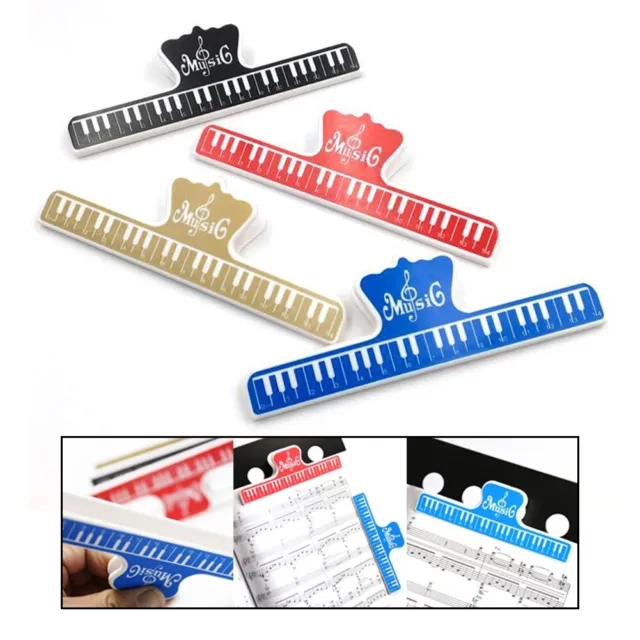 Compact Plastic Spring Clip for Piano Music Book Colorful and Reliable