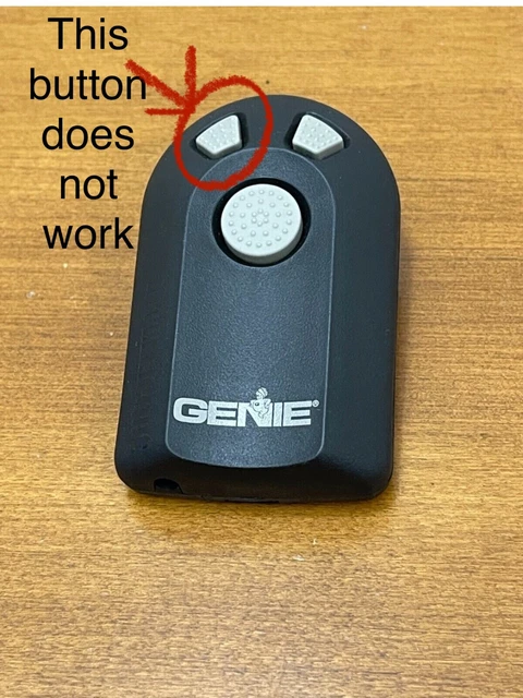 Abrepuertas de garaje Genie control remoto ACSCTG tipo 3 solo 2 botones funcionan