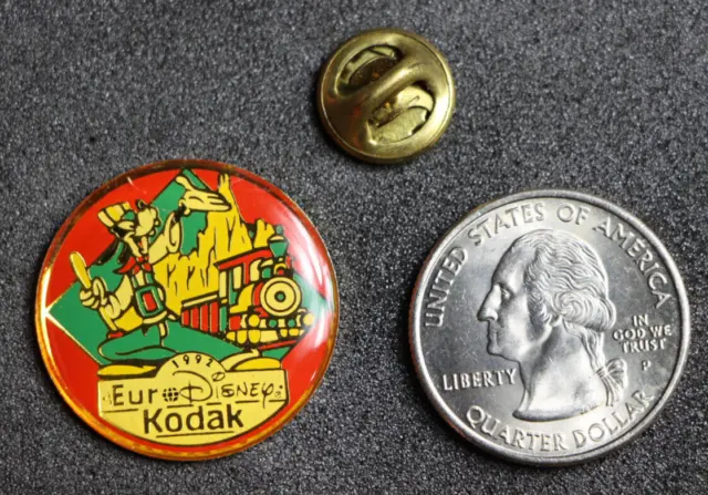 Disney 1992 Euro Disney Resort Kodak Goofy Train Conductor Pin