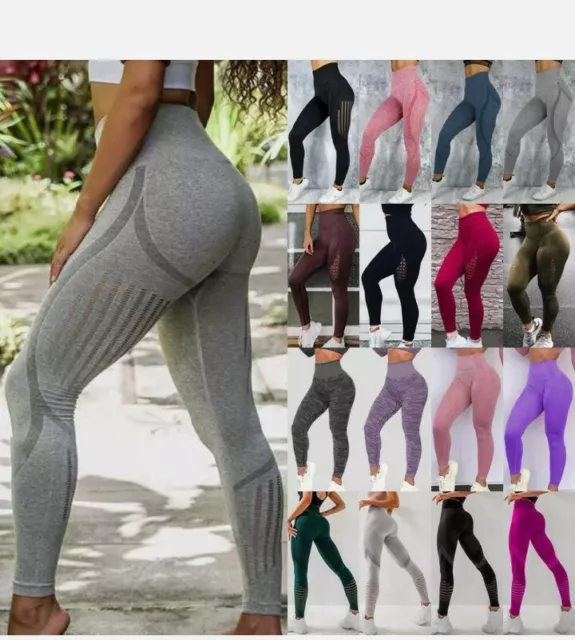 Women Sports Scrunch Butt Lift Push Up Running Gym Leggings Athletic Yoga  Pants