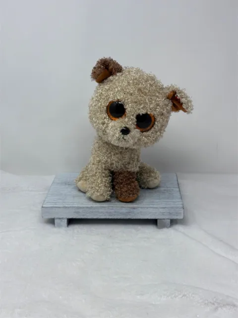 Ty Beanie Boos ROOTBEER the Dog w/ Glitter Eyes 9" Beanbag Plush Stuffed Toy