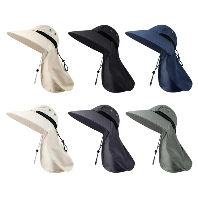 Chapeau de soleil Protection du cou avec rabat de cou coupe-vent pour la