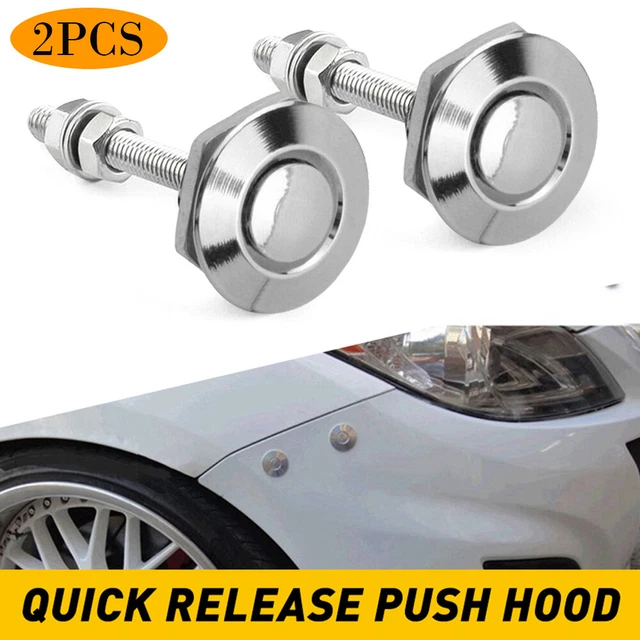 2 pz bottone auto sgancio rapido cofano clip blocco kit paraurti