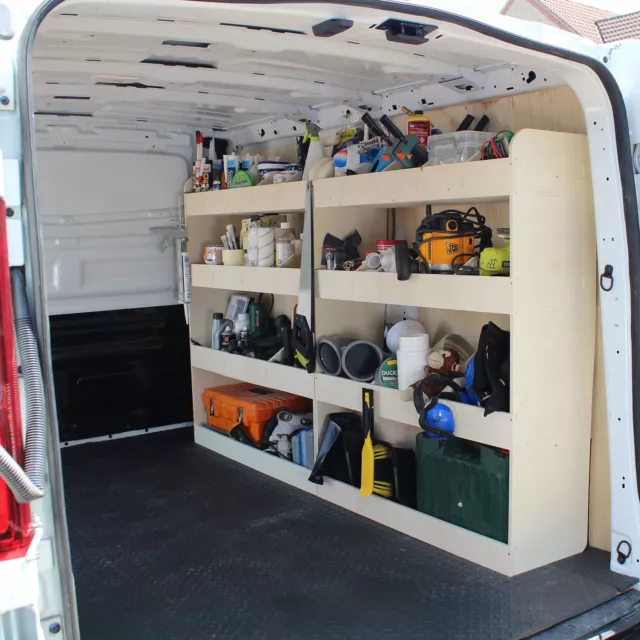 Renault Trafic Traffic SWB 2015+ XL Double Van Racking Shelving System 2