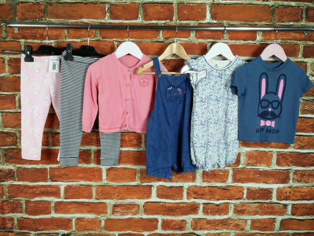 Girls Bundle Age 12-18 Months Gap Next M&S Etc Romper Tops Leggings Rabbit 86Cm