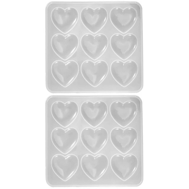 Set 2 Kieselgel Liebe Silikonform Schokoladenform Herz Tablett