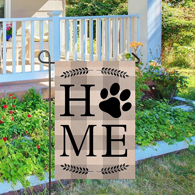 Dog Home Garden Porch Flag  Double Sided Garden Outdoor Yard Spring Decorative