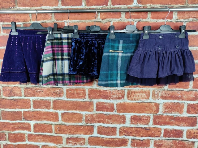 GIRLS BUNDLE AGE 2-3 YEARS NEXT GAP etc SKIRT SHORTS VELOUR CORD CHECK KIDS 98CM