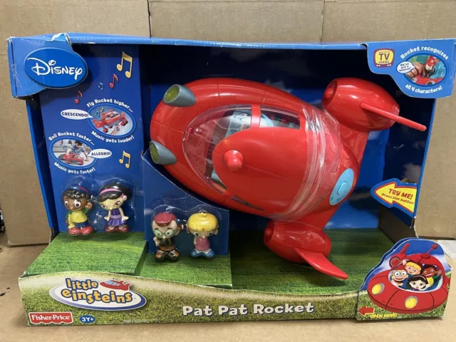 New Sealed Disney Little Einsteins Pat Pat Rocket Complete w/ all four figures