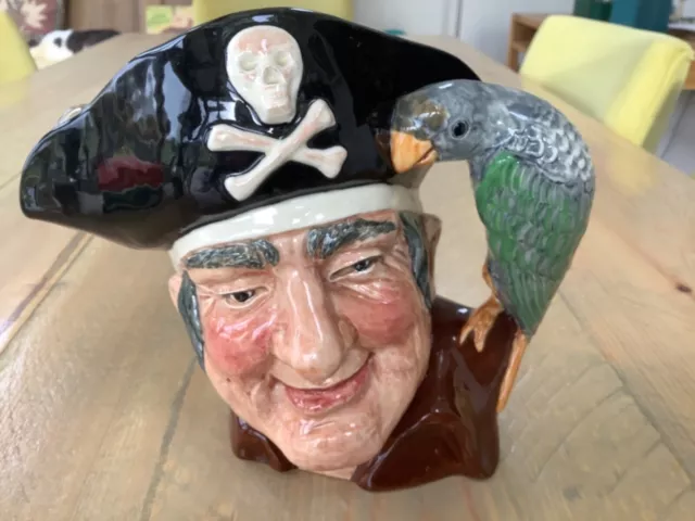 Vintage Large Collectable Royal Doulton Long John Silver Toby Jug D6335.