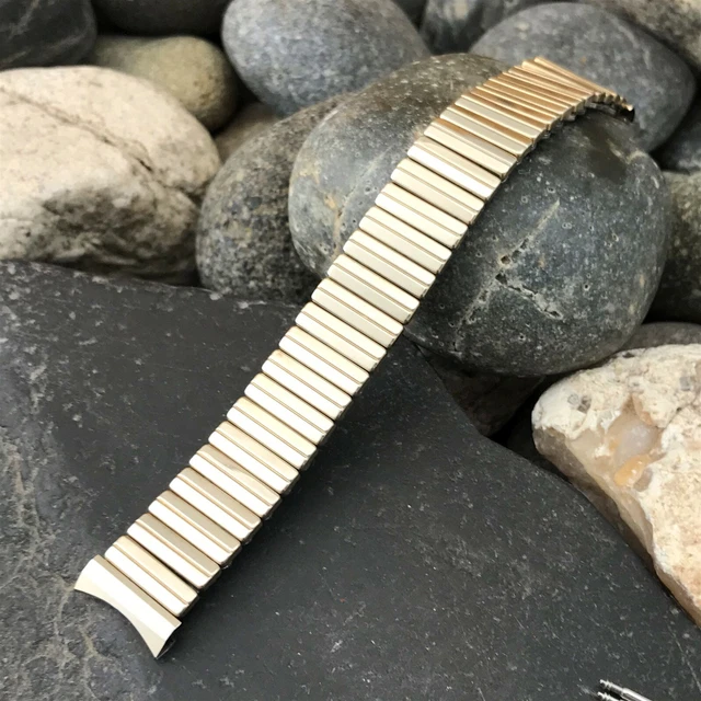 rare 17.25mm 10k Gold-Filled Expansion Flex-Let USA 1959 Vintage Watch Band