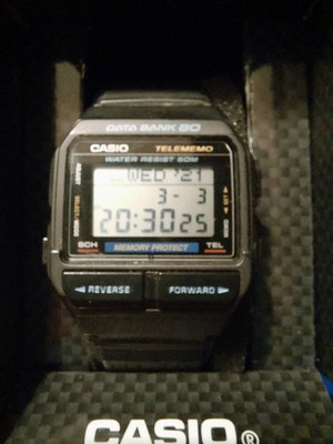 CASIO DB-80 MODULE 1485 Data bank 80 vintage watch box reloj new telememo  rare EUR 90,00 - PicClick IT