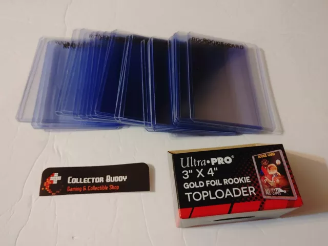 Ultra Pro ROOKIE CARD Gold Top Loader  3X4New Opened Pack of 25 READ DESCRIPTION