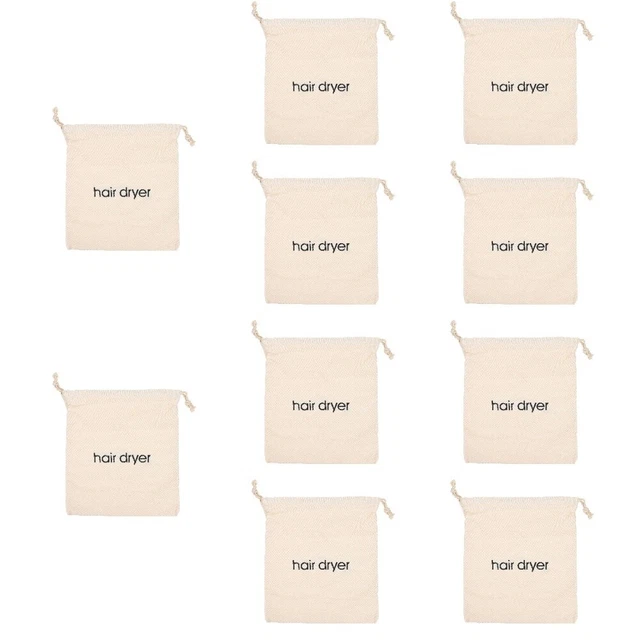Sacs de sèche-cheveux 10pcs Sac à coiffure Sac de rangement de coiffure