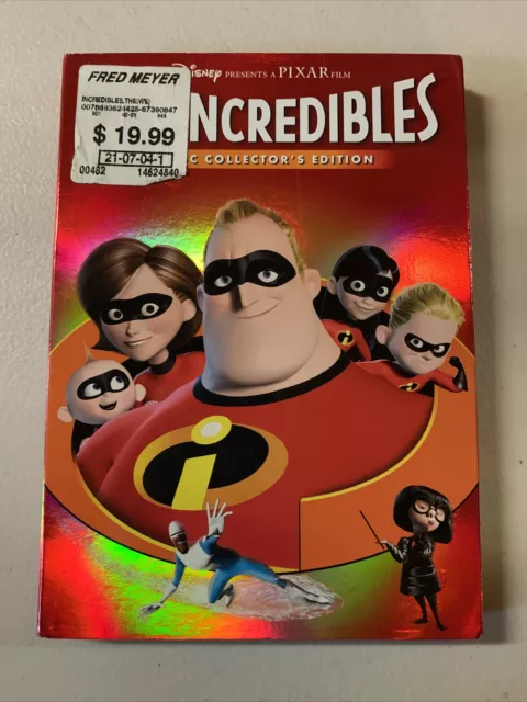 THE INCREDIBLES (DVD, Widescreen) 2 Disc Collector’s Edition Full ...